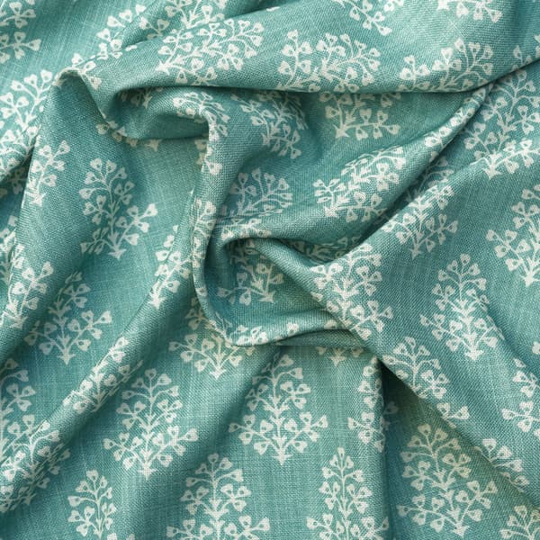 Tissu d'ameublement Sprig Turquoise | Andrew Martin - vue de détail | REMO-HOME