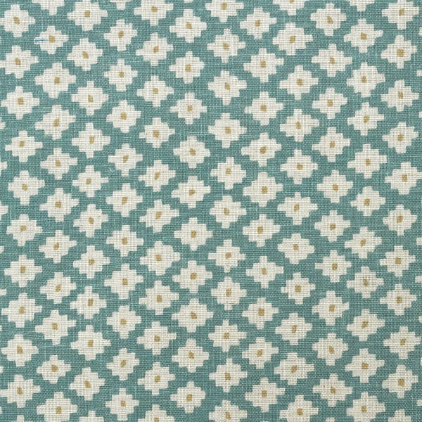 Tissu d'ameublement Maze Turquoise | Andrew Martin - vue principale | REMO-HOME