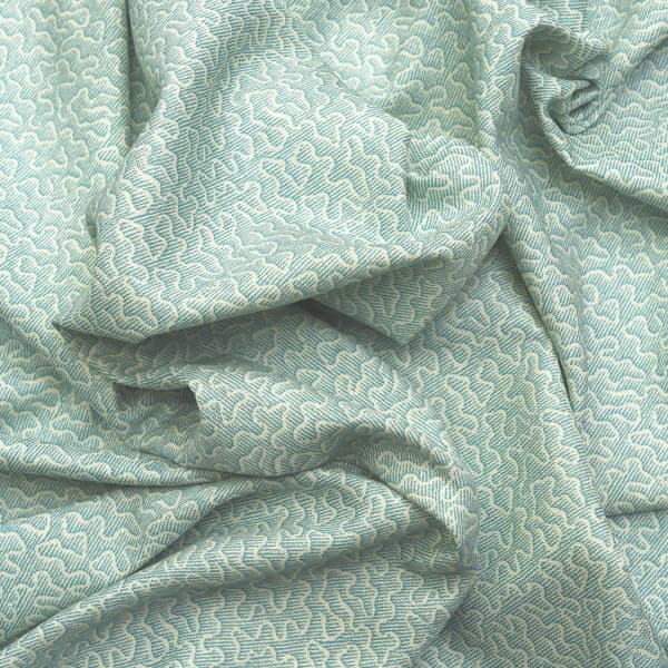 Tissu d'ameublement Pollen Turquoise | Andrew Martin - vue de détail | REMO-HOME