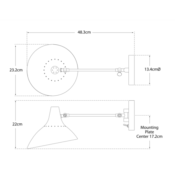 Applique murale Charlton White | Andrew Martin - vue de détail | REMO-HOME