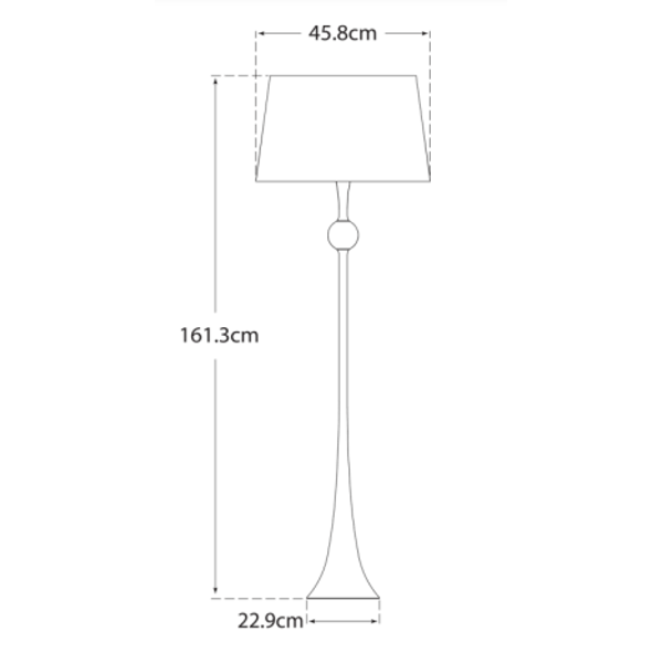 Lampadaire Dover Silver | Andrew Martin - vue de détail | REMO-HOME