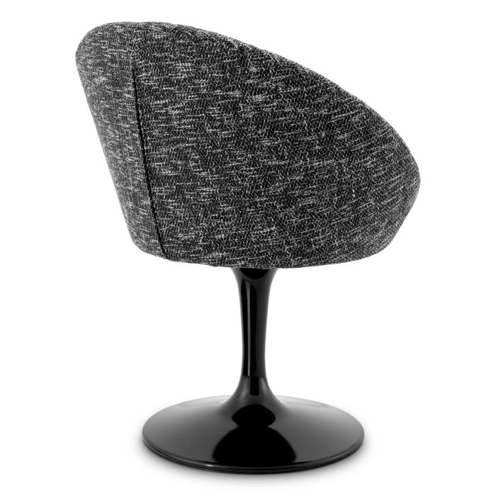 Chaise de salle à manger en tissu noir | Eichholtz O'Neill