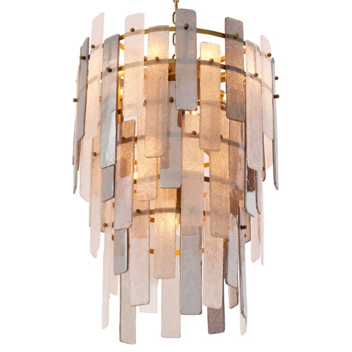 Lustre doré en verre soufflé | Eichholtz Greyson