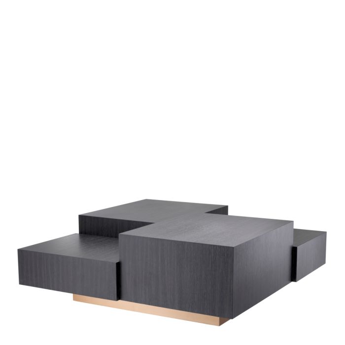 Table basse en chêne anthracite | Eichholtz Nerone