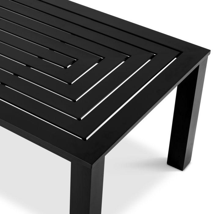 Table extérieure en métal noir | Eichholtz Vistamar