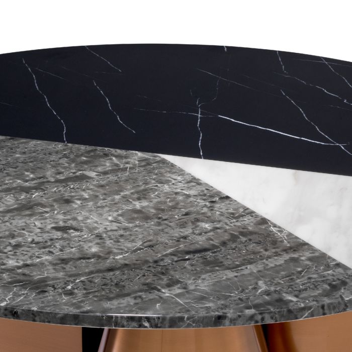 Table basse cuivrée en céramique | Eichholtz Tricolori