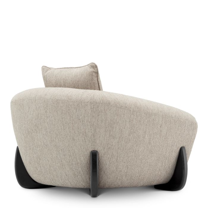 Fauteuil en tissu gris clair | Eichholtz Siderno