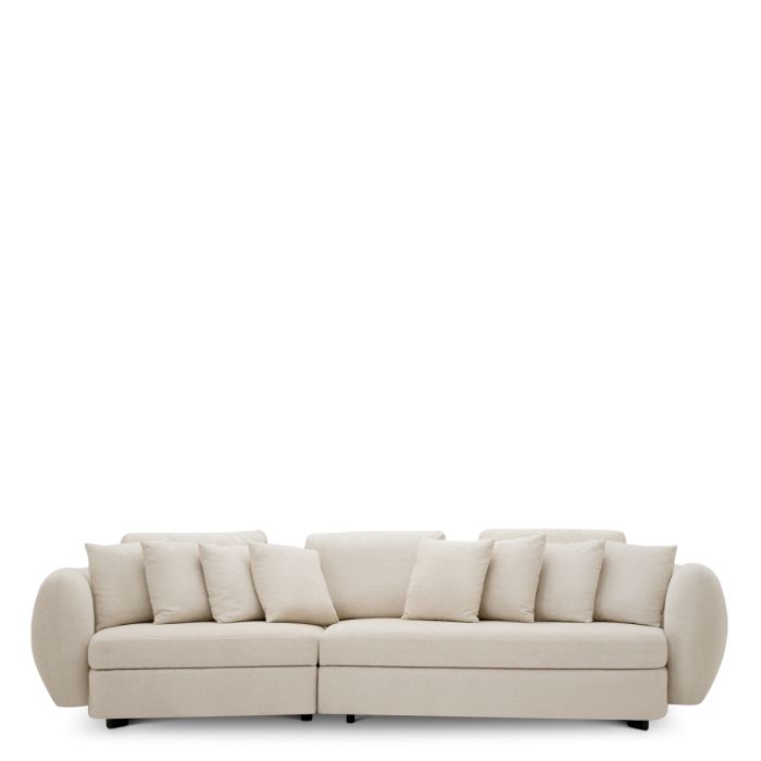 Canapé 3-4 places en tissu beige | Eichholtz Sidney