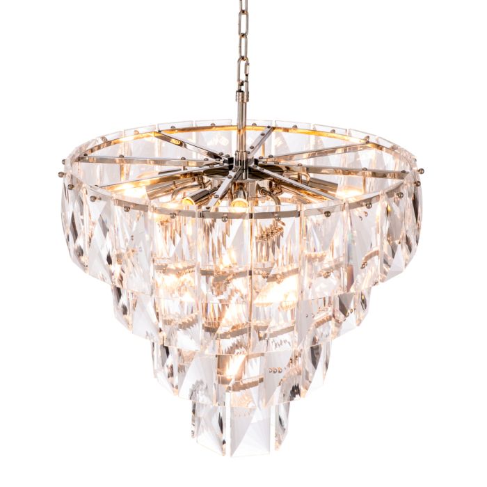 Lustre nickelé en cristal | Eichholtz Amazone S