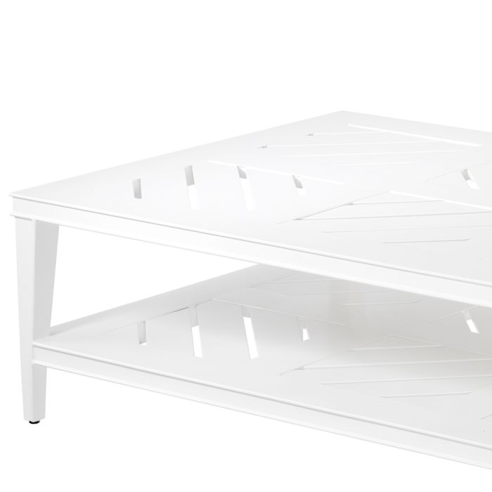 Table basse extérieur en métal blanc | Eichholtz Bell Rive