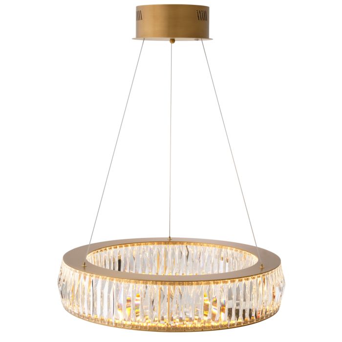 Lustre doré en verre cristal | Eichholtz Vancouver S
