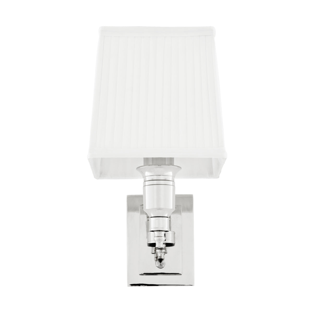 Applique murale en nickel avec abat-jour blanc | Eichholtz Lexington Single - vue d'ambiance | REMO-HOME