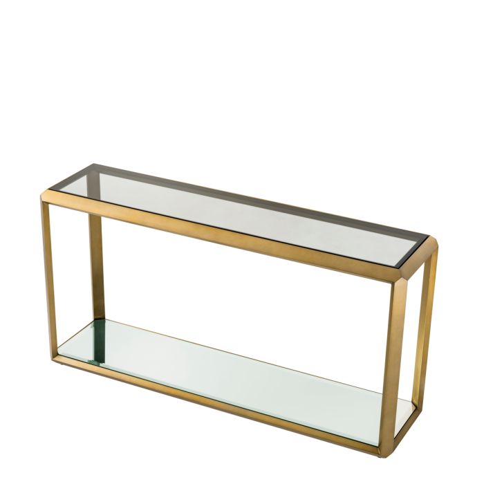 Console dorée en verre fumé | Eichholtz Callum