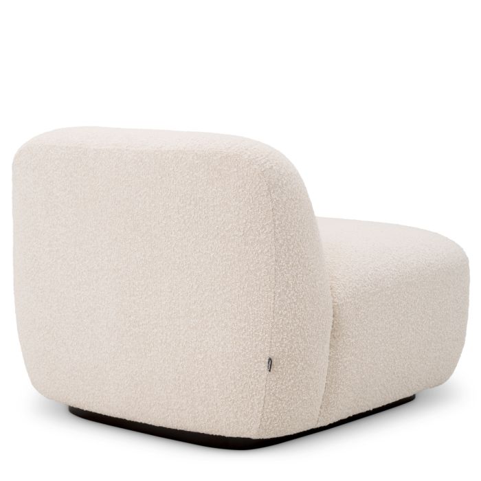 Fauteuil bouclé crème | Eichholtz Bjorn