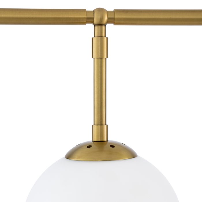 Lustre doré en verre blanc | Eichholtz Tara
