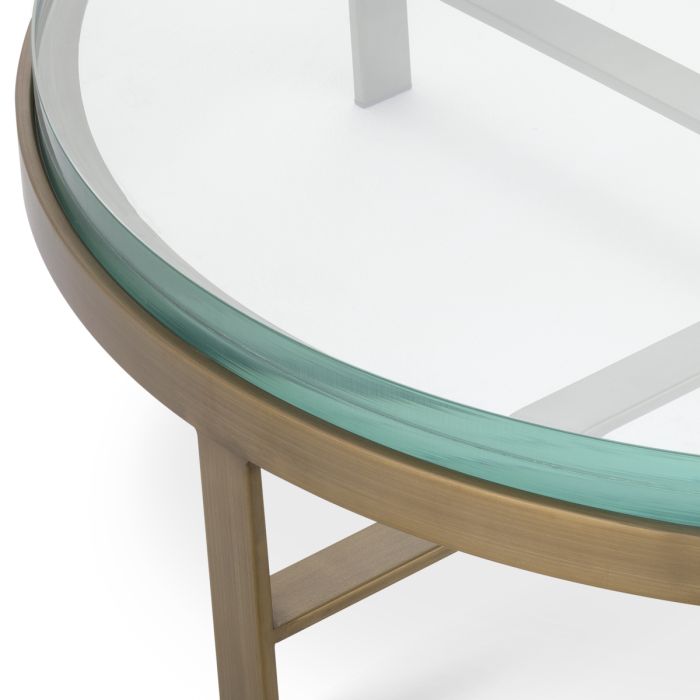 Table basse en laiton brossé | Eichholtz Hoxton