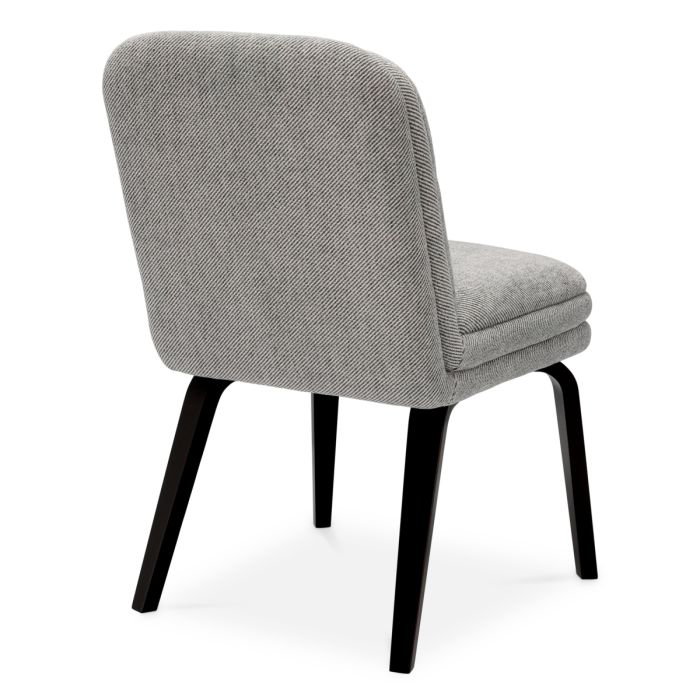 Chaise de salle à manger en tissu gris | Eichholtz Lucia