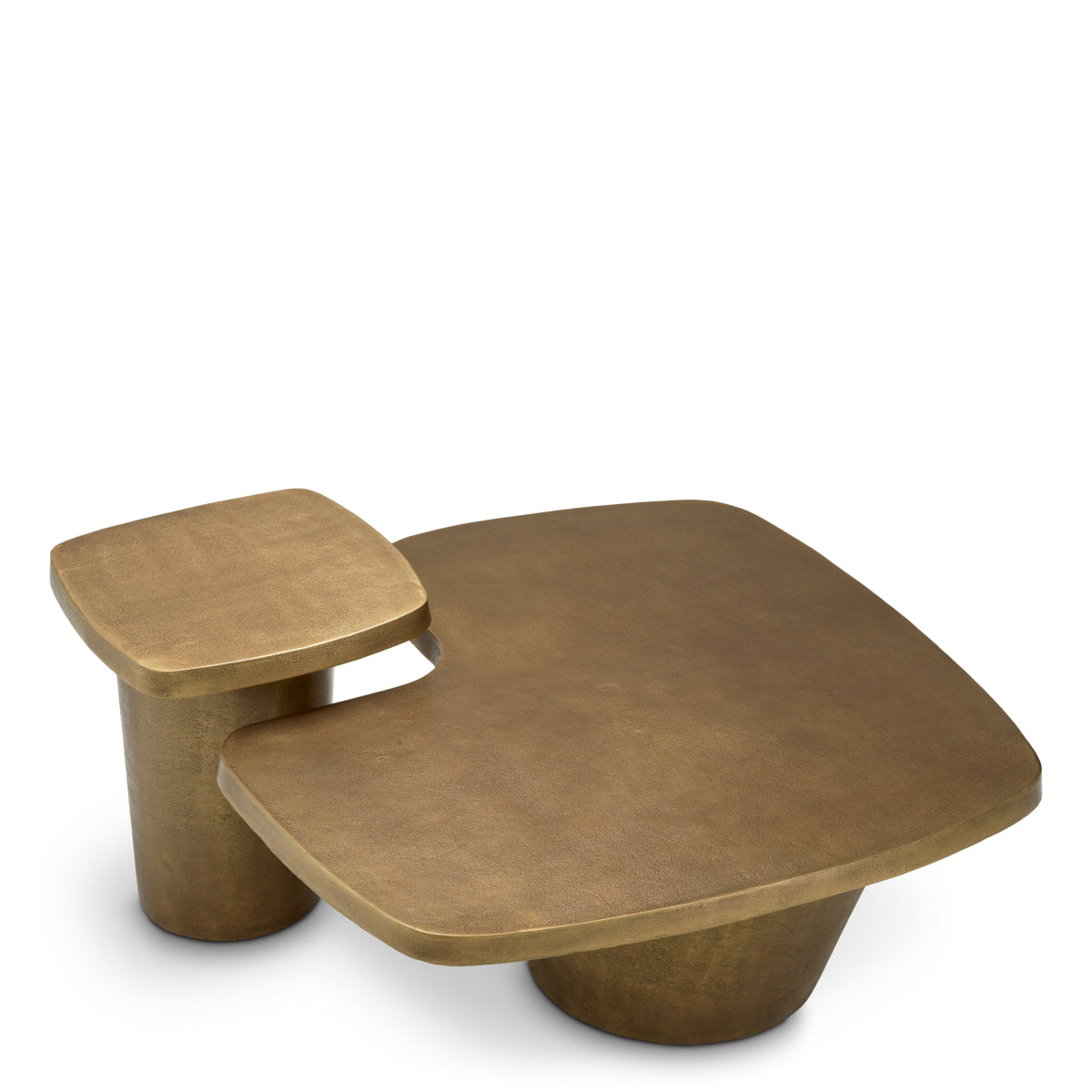 Table basse en laiton vintage set de 2 | Eichholtz Pierro - vue d'ambiance | REMO-HOME
