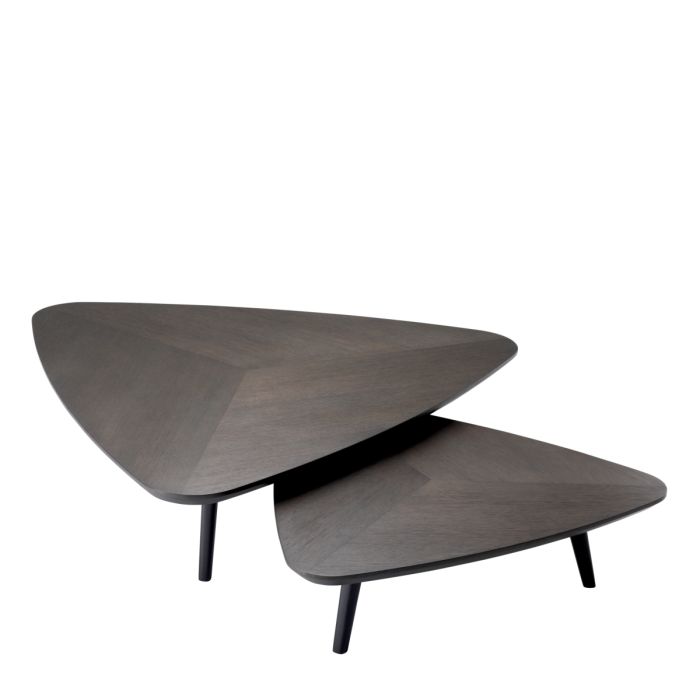 Table basse en chêne mocha (lot de 2) | Eichholtz Lauren