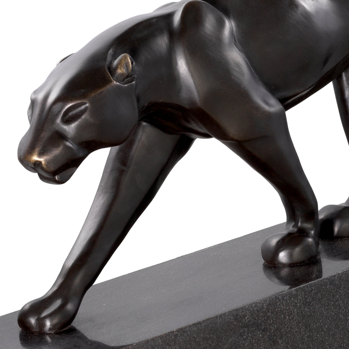 Panthera en bronze sur base en marbre | Eichholtz Pantherae - vue d'ambiance | REMO-HOME