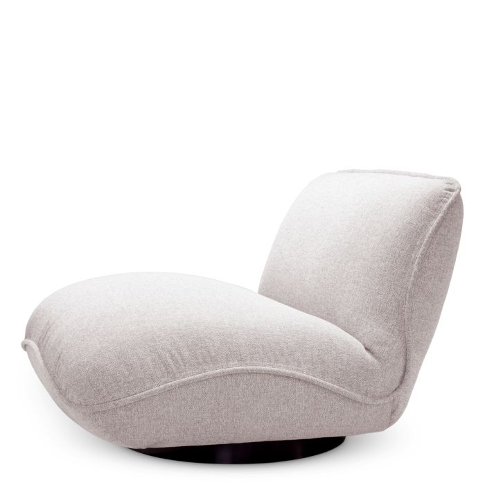 Fauteuil d'extérieur en tissu gris | Eichholtz Relax