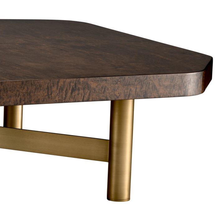 Table basse dorée en érable brillant | Eichholtz Oracle