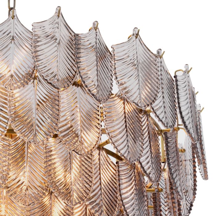 Lustre doré en verre fumé | Eichholtz Verbier L