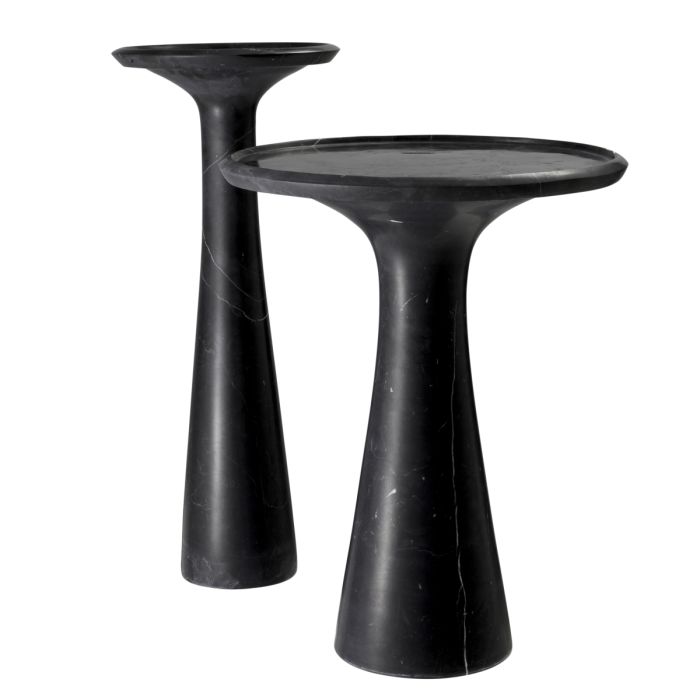 Table d'appoint en marbre noir | Eichholtz Pompano High