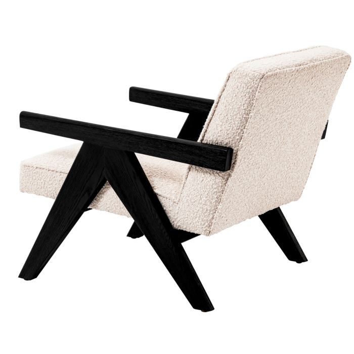Fauteuil bouclé crème | Eichholtz Greta