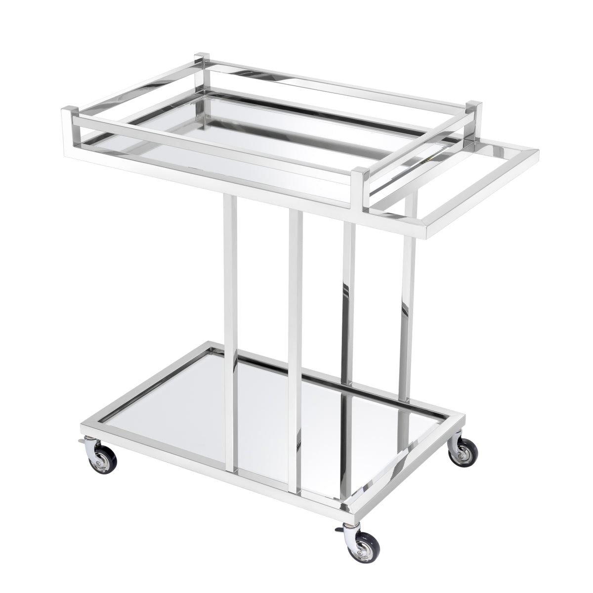 Chariot en acier inoxydable poli | Eichholtz Beverly Hills - vue d'ambiance | REMO-HOME