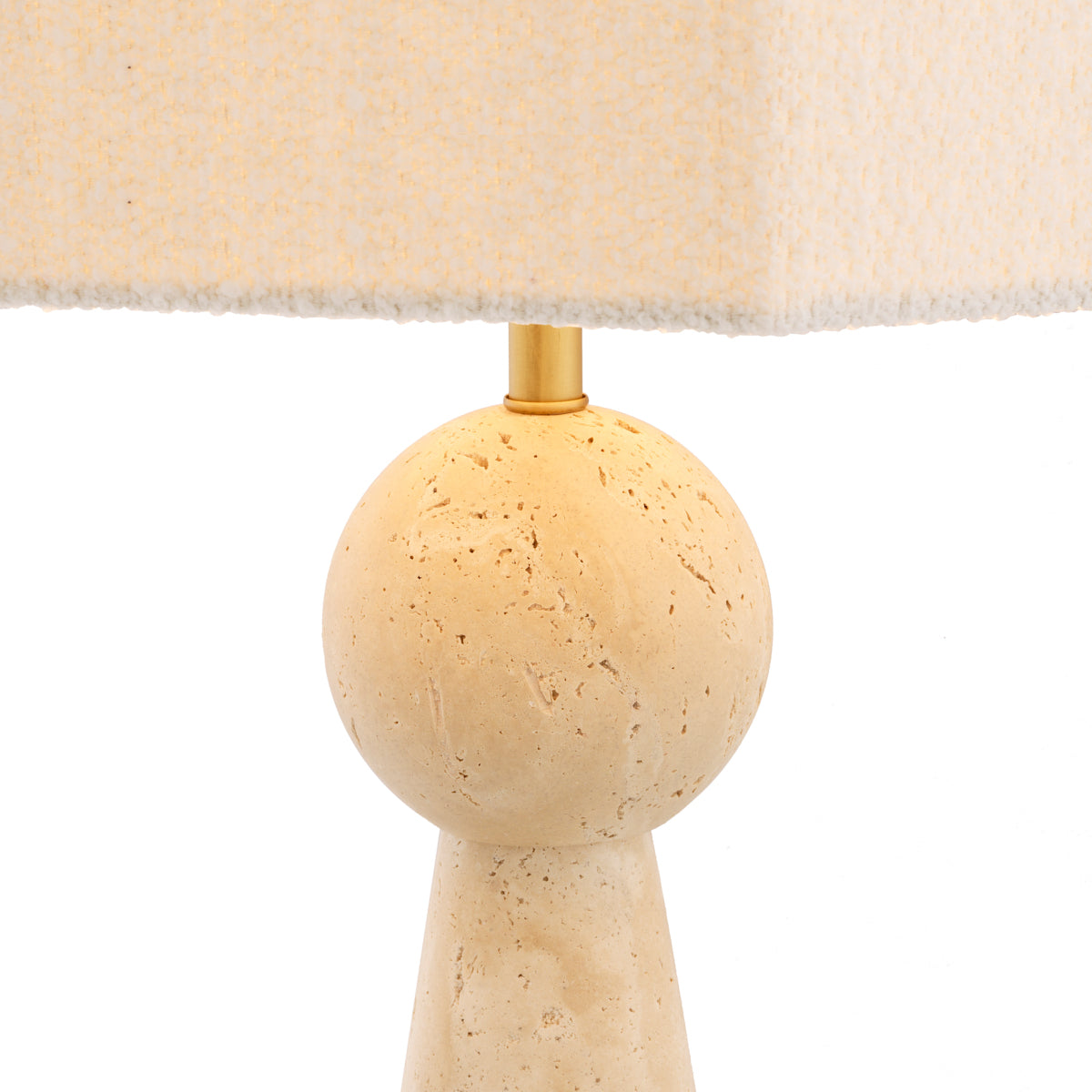 Lampe de table en travertin avec abat-jour | Eichholtz Novak - vue d'ambiance | REMO-HOME