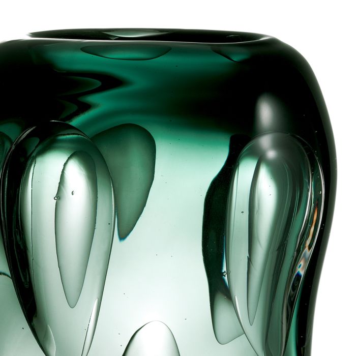 Vase en verre soufflé vert | Eichholtz Sianni S