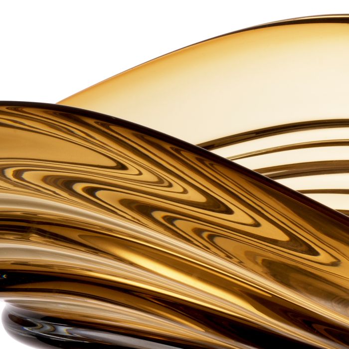 Vide poche en verre soufflé jaune | Eichholtz Pheadra S