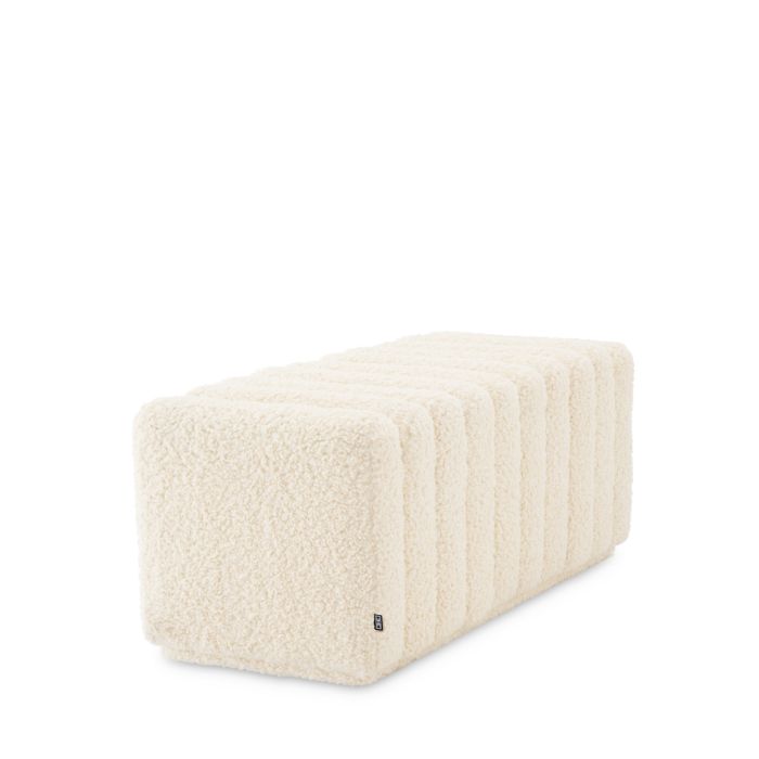 Banc molletonné blanc | Eichholtz Bente