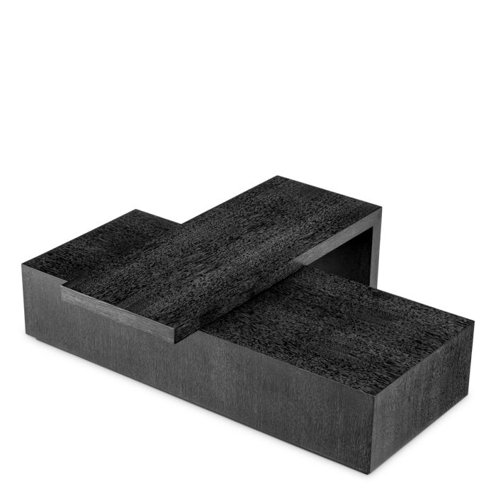 Table basse en chêne anthracite (lot de 2) | Eichholtz Salento