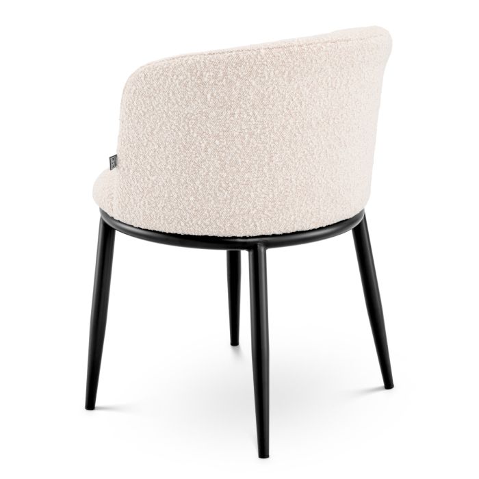 Chaise de salle à manger bouclé crème (lot de 2) | Eichholtz Filmore