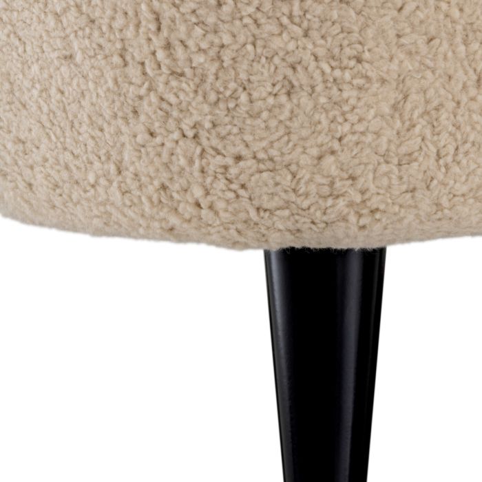 Fauteuil molletonné crème | Eichholtz Hydra