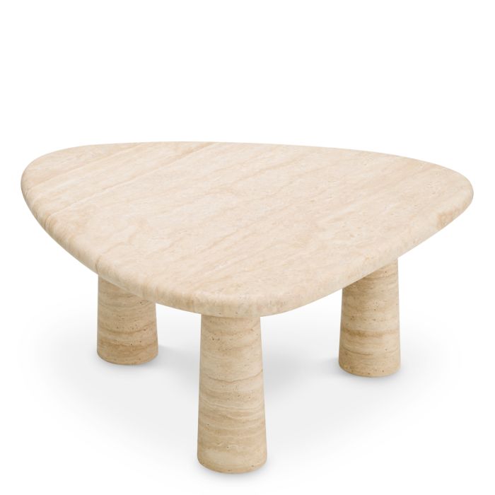 Table d'appoint en travertin | Eichholtz Larino L