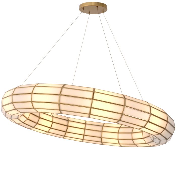 Lustre doré en verre soufflé | Eichholtz Ronco
