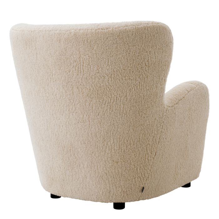Fauteuil molletonné sable | Eichholtz Svante L