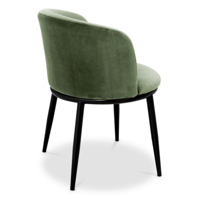 Chaise de salle à manger en velours vert (lot de 2) | Eichholtz Filmore