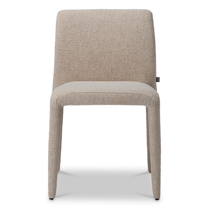 Chaise de salle à manger en tissu blanc cassé (lot de 2) | Eichholtz Leiza