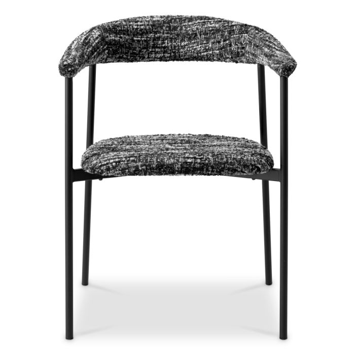 Chaise de salle à manger bouclé noir (lot de 2) | Eichholtz Julio