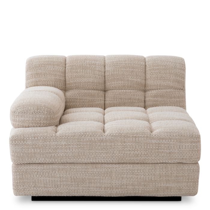 Module d'angle gauche en tissu sable | Eichholtz Dean