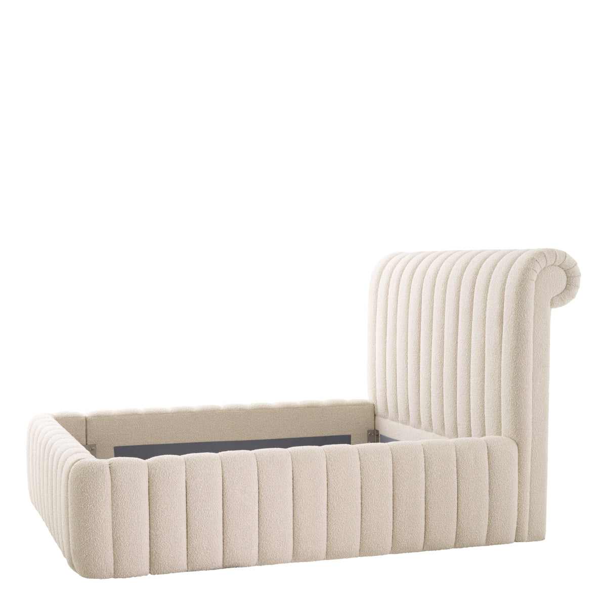 Cadre de lit en bouclé crème | Eichholtz Sycamore - vue d'ambiance | REMO-HOME
