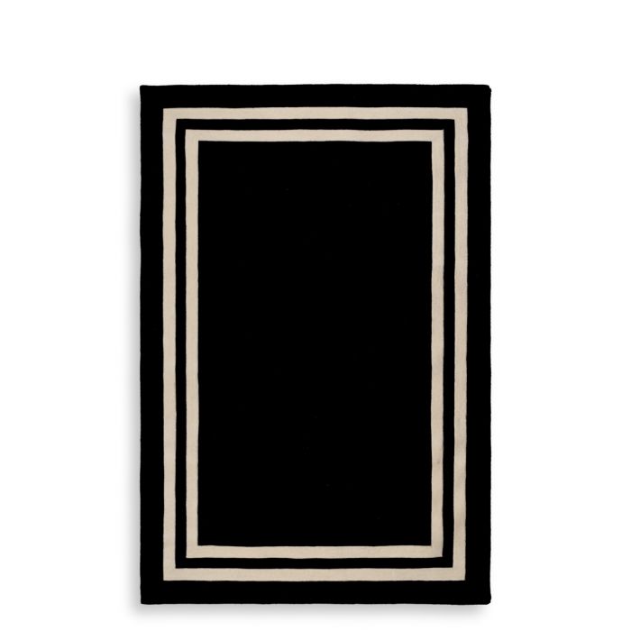 Tapis en laine noire 200 x 300 cm | Eichholtz Celeste