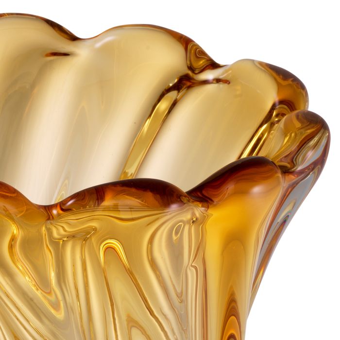 Vase en verre soufflé jaune | Eichholtz Contessa S