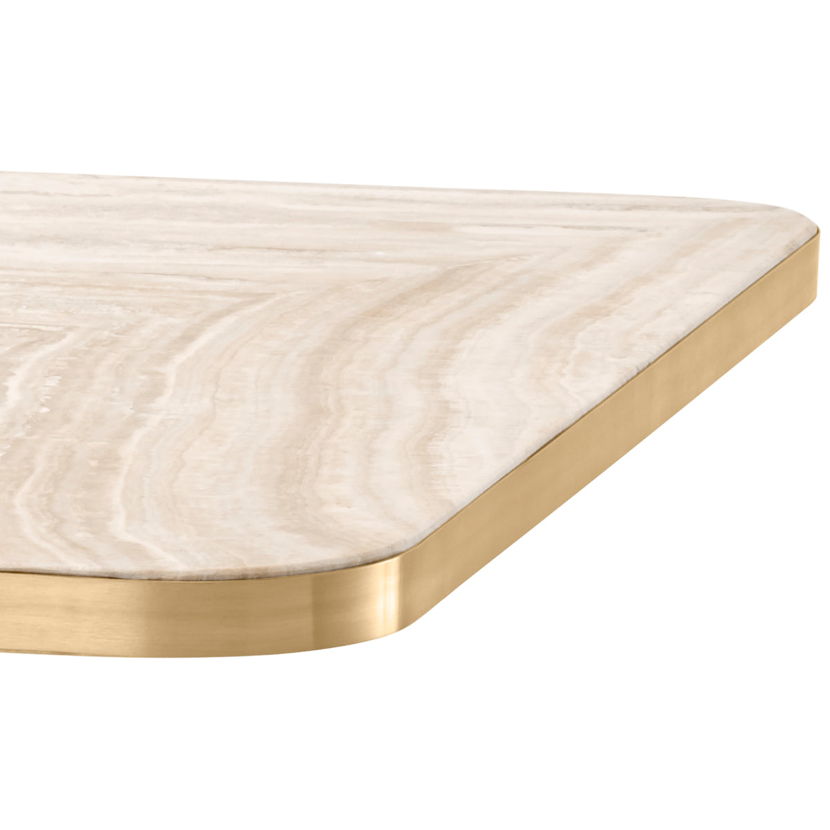 Table à manger en travertin carré | Eichholtz Avoria - vue d'ambiance | REMO-HOME