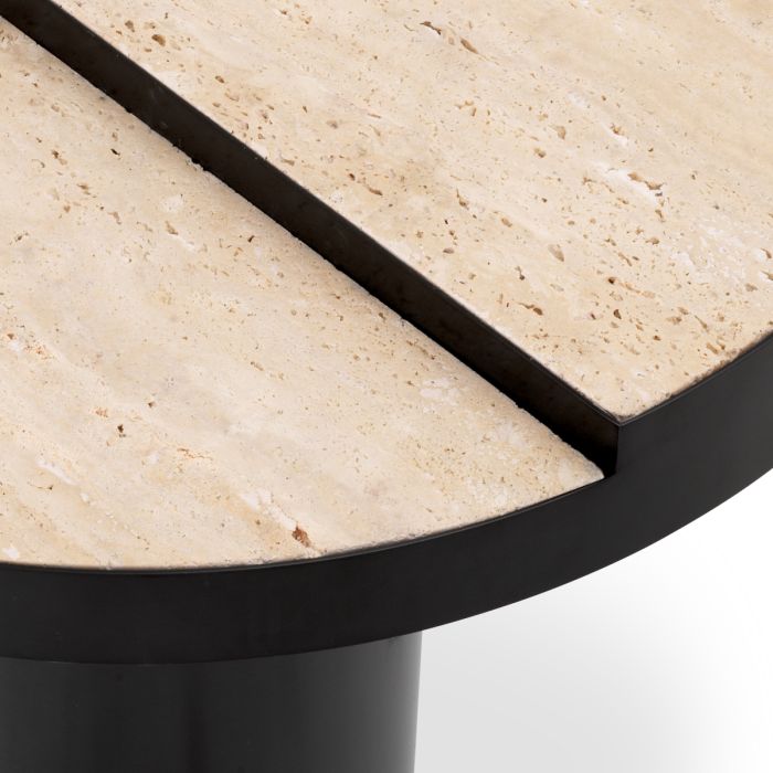 Table d'appoint en bronze et travertin | Eichholtz Excelsior