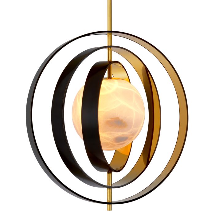 Lustre en bronze et en albâtre | Eichholtz Pearl